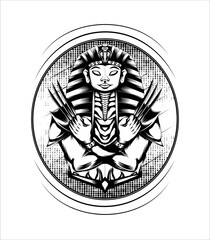 Pharaoh or Ramesess vector artwork