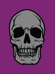 vector head skull illustration 2