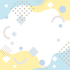 シンプルな幾何学模様のフレーム