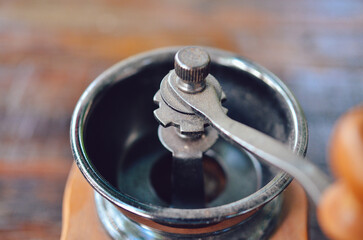 old vintage coffee grinder