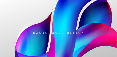 Elegant waves and flowing fluid abstract background. Template for covers, templates, flyers, placards, brochures, banners