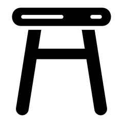 chair glyph icon