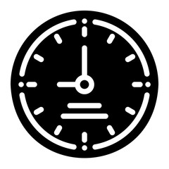 clock glyph icon