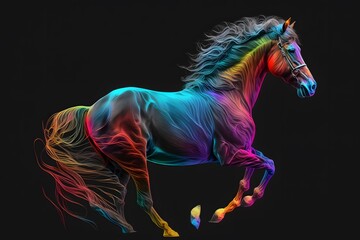 horse created using AI Generative Technology