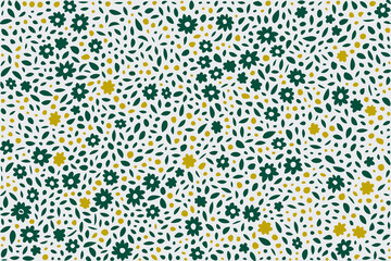 floral ornament pattern in colorful flat design for gift wrapping, vector stock