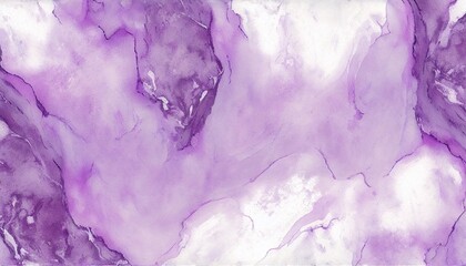 Naklejka premium Purple and white marbe watercolor texture stone background,Generative AI