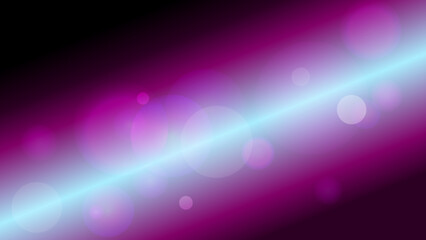 Blue Beam with Blurry Bokeh Light Particles Background
