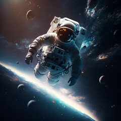 astronaut in space (Generated by Artificial Intelligence)