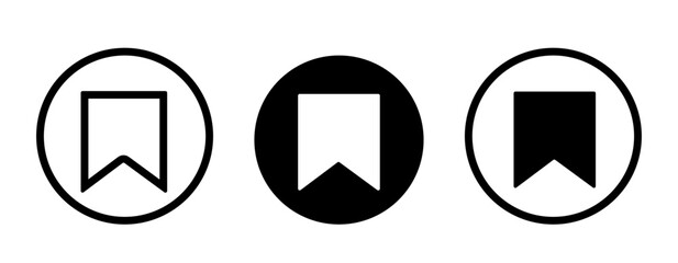 bookmarks vector icons set