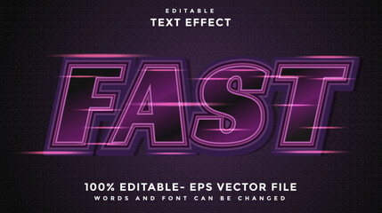 Fast Editable Text Effect Design Template, Effect Saved In Graphic Style