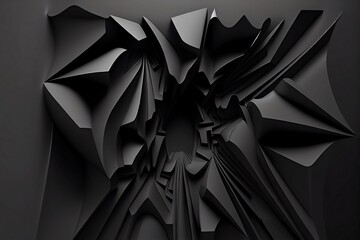 black doff abstract background made with open ai