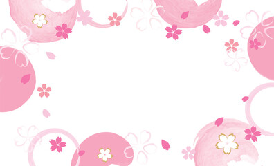 優しい 桜 背景イラスト