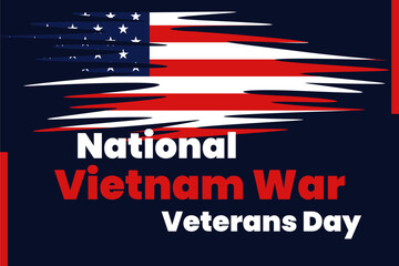 Illustration vector graphic of national vietnam war veterans day