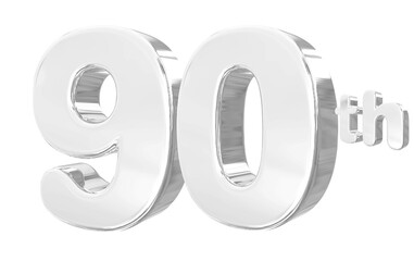90th Year Anniversary Silver 