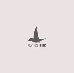 Fototapeta premium Flying bird logo vector icon art outline template