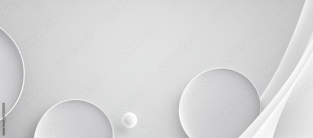 Sticker abstract simple white background template element design with curved wave for technology, corporate,