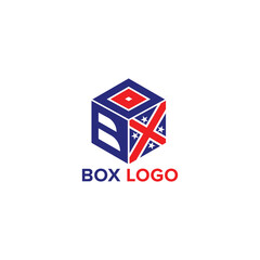 box logo simple design template