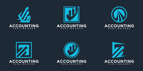 finance logo bundle collection for company or agency