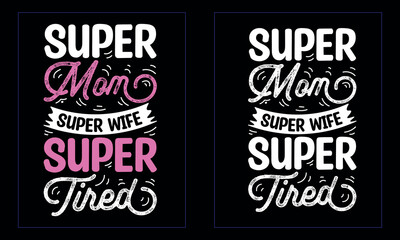 best mom typography t shirt design