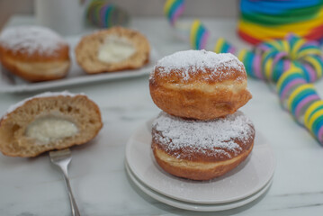 Krapfen or Berliner doughnuts 