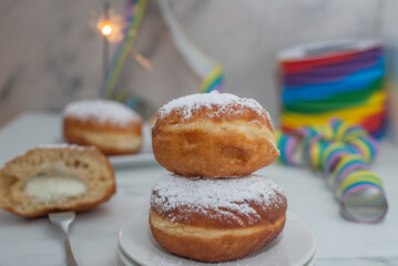 Krapfen or Berliner doughnuts 