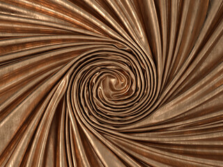 Twisted brass metal background