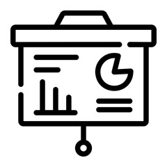 presentation line icon