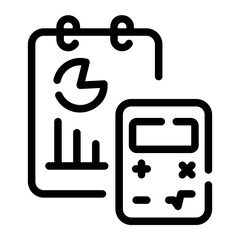 accounting line icon