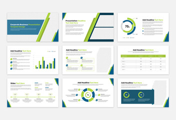 Corporate business presentation template design
