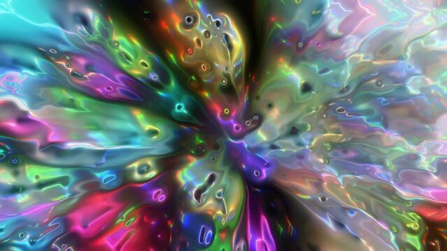 Colourful Psychedelic Abstract Loops Background Video Animation