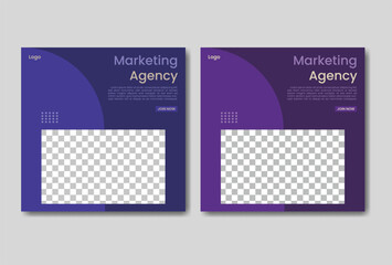 Unique Modern Editable Business Agency Social Media banner template