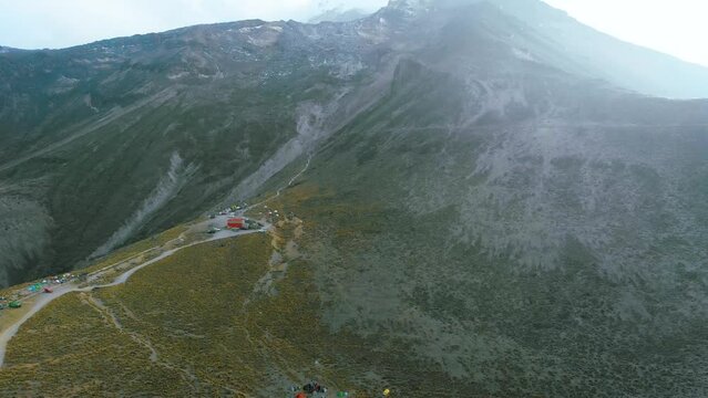 Pico de Orizaba, Hiking Basecamp in the highest volcano mountain in Mexico