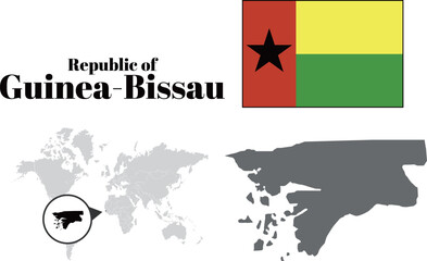 ギニアビサウ　国旗/地図/領土