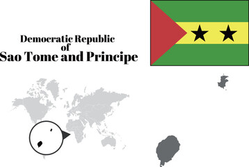 サントメ・プリンシペ　国旗/地図/領土