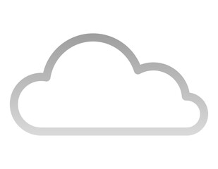 cloud server. Computer cloud service icon.