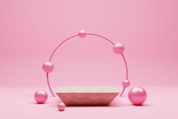 Abstract scene background. Product presentation, mock up, show cosmetic product, Podium, stage pedestal or platform. 3d render