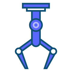 Ai implementation in factory. artificial intelligence icon