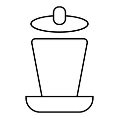 glass icon illustration vector