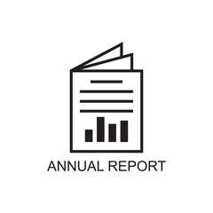 annual report icon , document icon