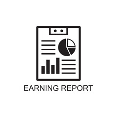 earning report icon , finance icon