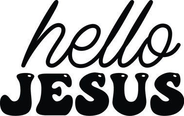 Christian Retro Easter Jesus SVG Quotes design 