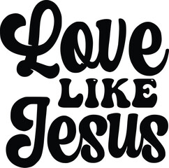 Christian Retro Easter Jesus SVG Quotes design 