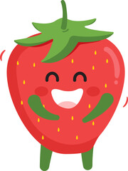 Strawberry Cartoon Character