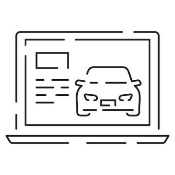 Simple Car Service Related Vector Line Icon. Contains such Icons as Oil, Filter, Steering Wheel, Check List and more. Repair editable Stroke Pixel Perfect