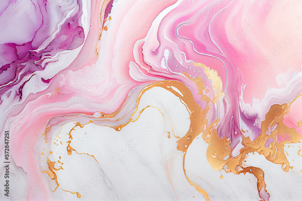 Poster captivating alcohol ink colors meld together to create a translucent and visually striking design wi