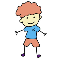 Childish Doodle Hand Drawn 