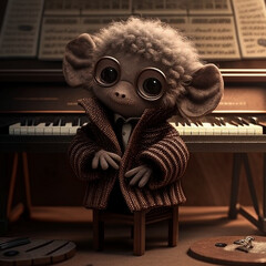 igor_codes_cheburashka_is_playing_piano_and_wearing_a_tail_coat