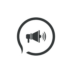 megaphone isolated on white	