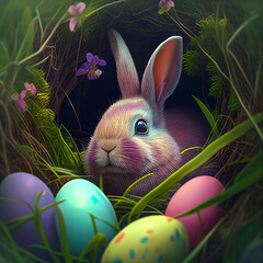 easter bunny, generative ai