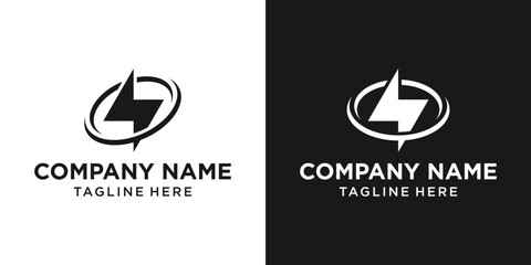 logo design solution flash icon vector illustration
